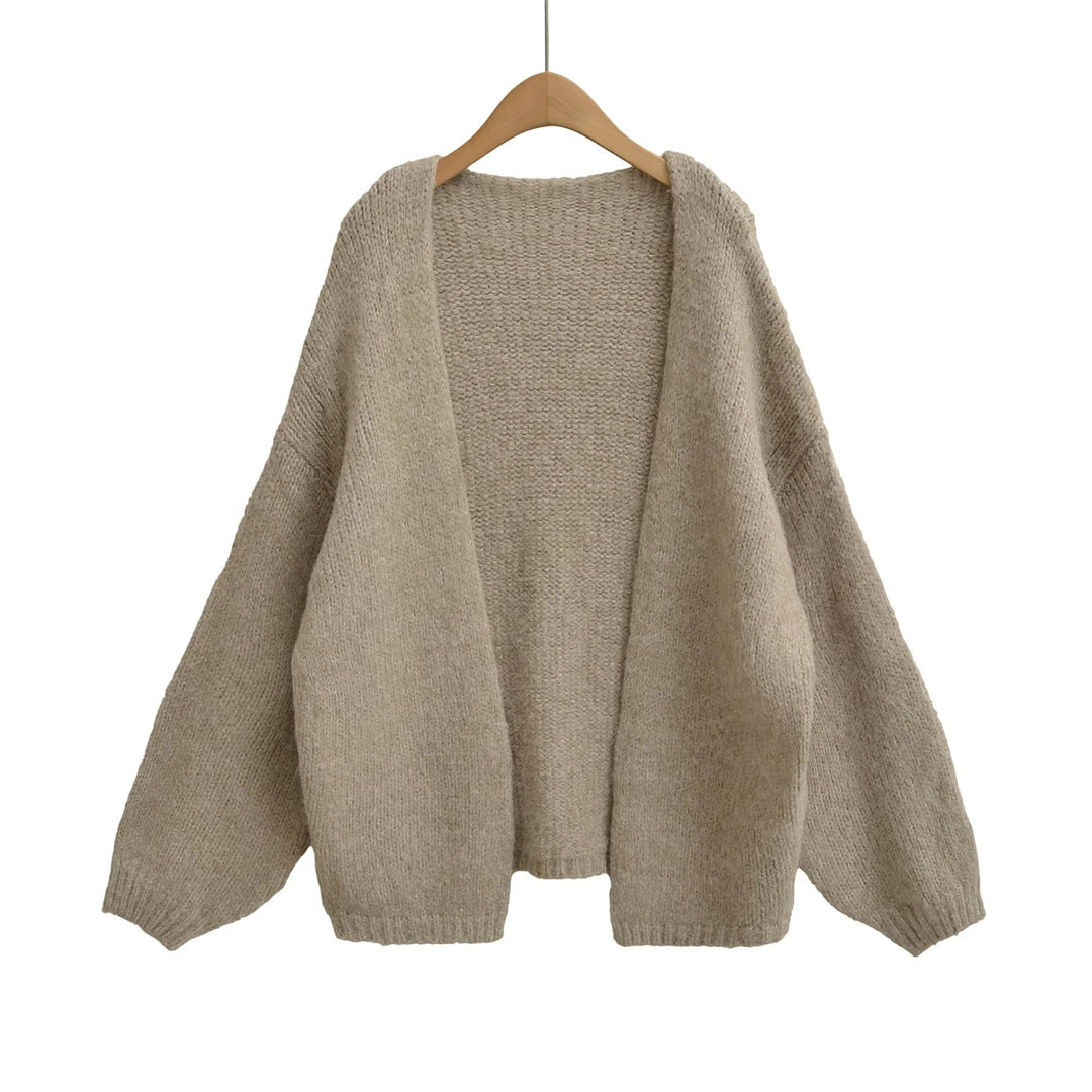 Oversized knit cardigan