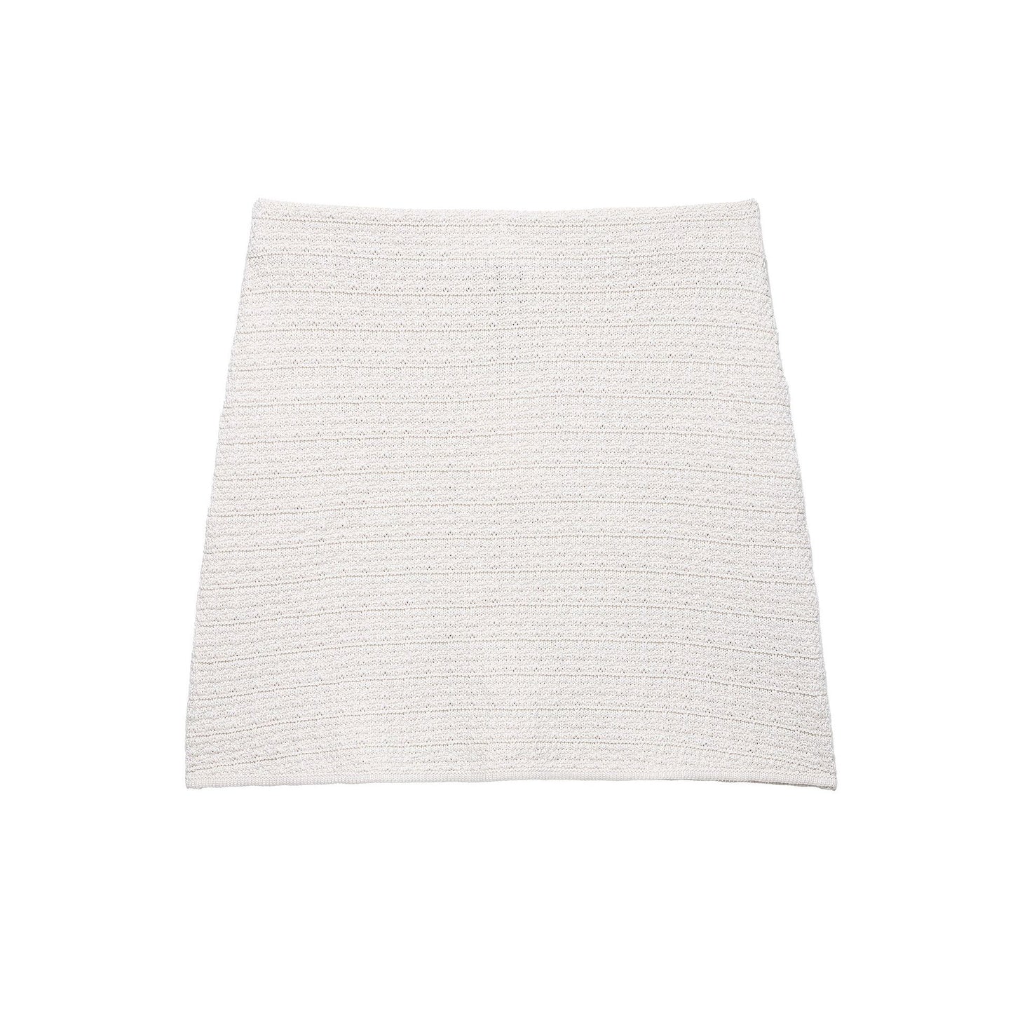 Knitted texture tank top + mini skirt
