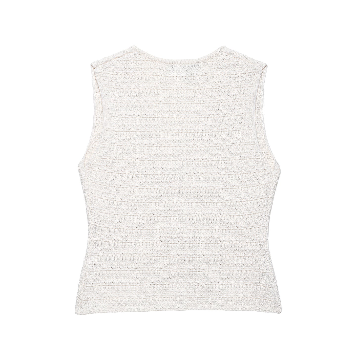 Knitted texture tank top + mini skirt