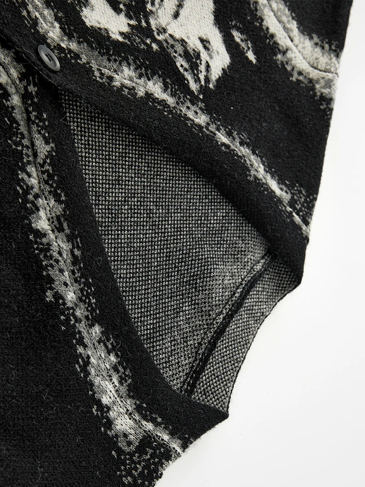 Black vintage oversized cardigan