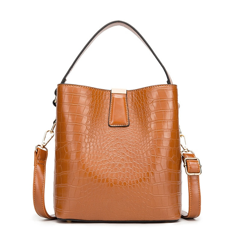 Crocodile messenger bag