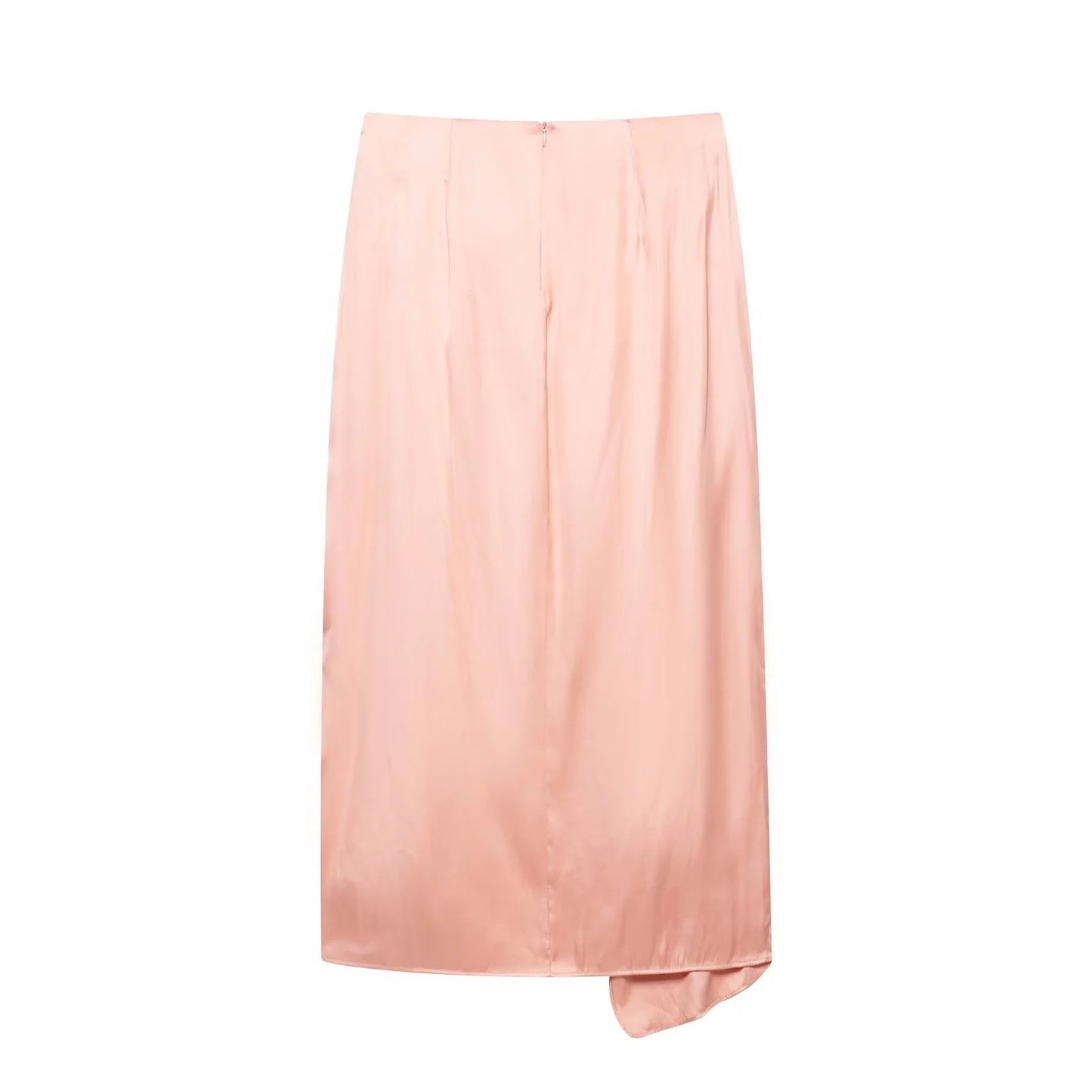Golden embellished satin halter top + skirt set