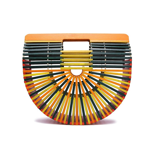 Bamboo summer beach bag
