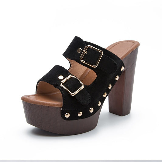 Platform strao rivet mules