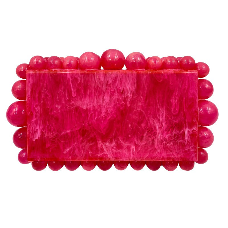 Acrylic box evening clutch