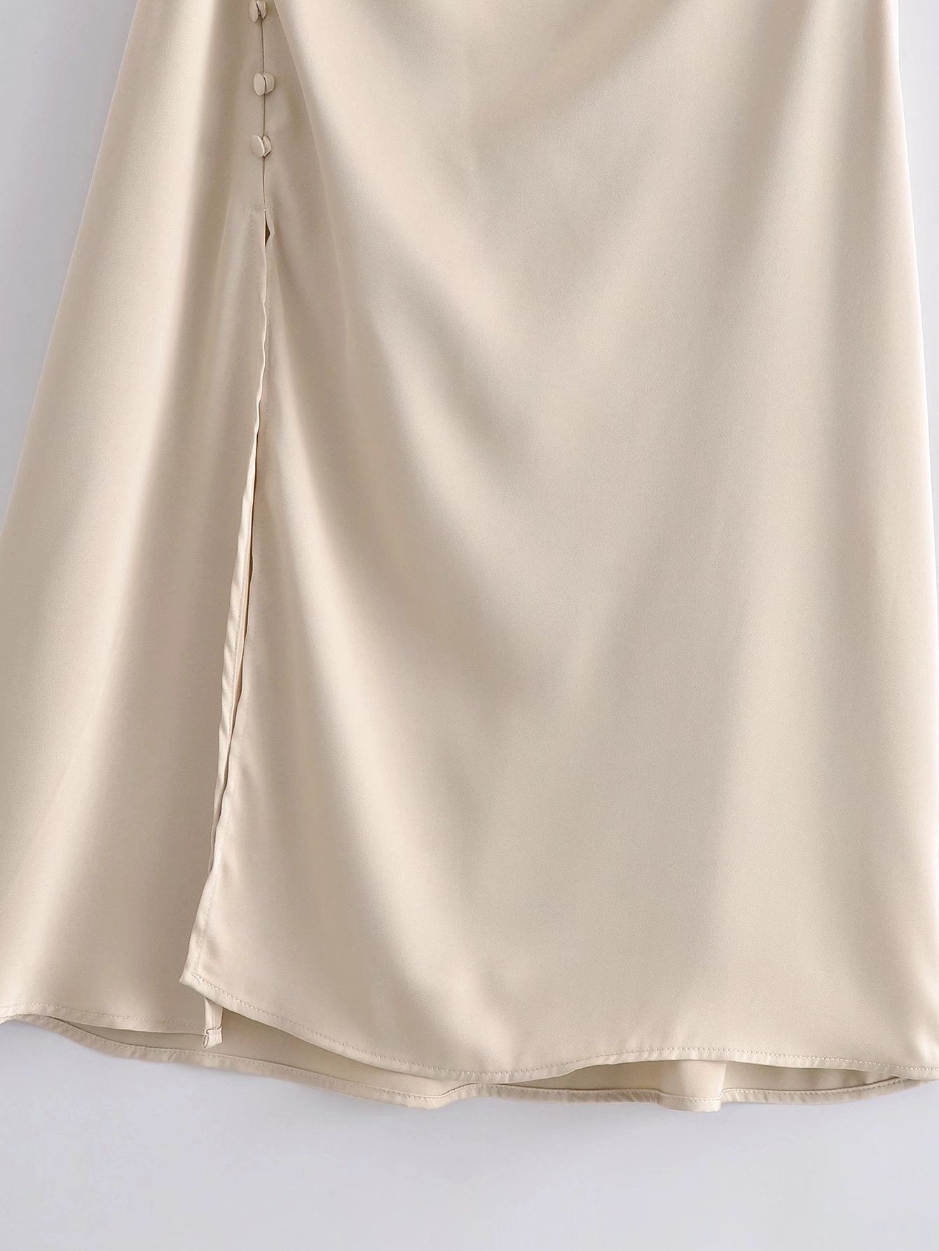 French silk-satin dress