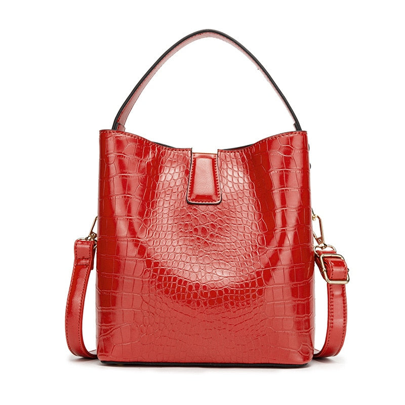 Crocodile messenger bag