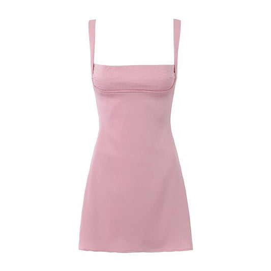 Pink camisole dress for women