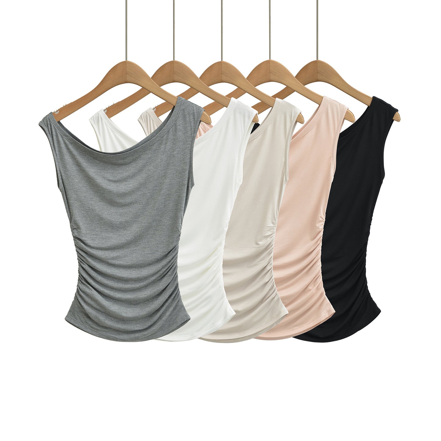 Slant neck T-shirt for women