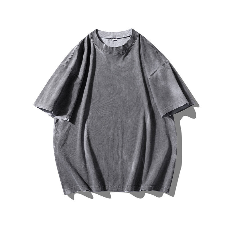 Wear and tear casual T-shirts for men and women with short sleeves