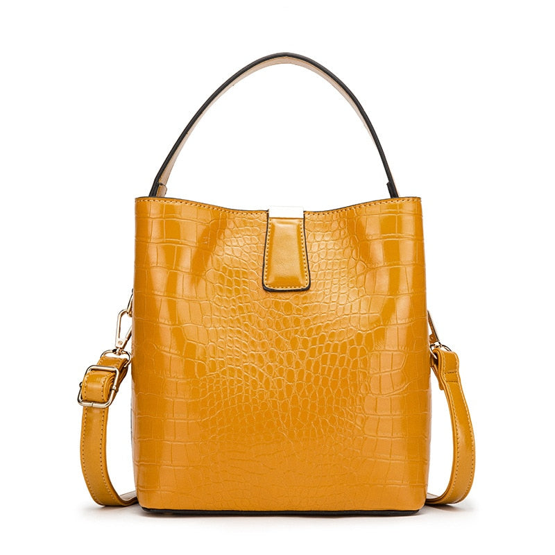 Crocodile messenger bag