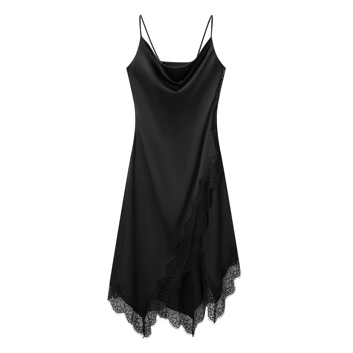 Silk textured lace dress for women's wear