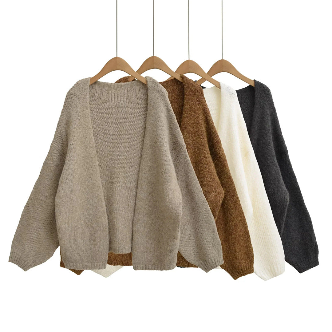 Oversized knit cardigan