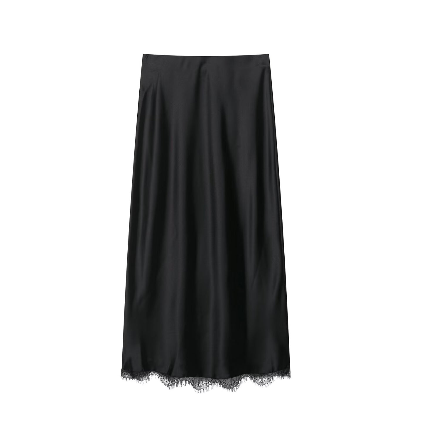Lace trimmed top + skirt set