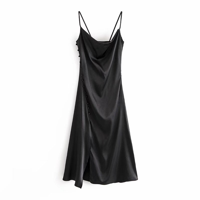 French silk-satin dress