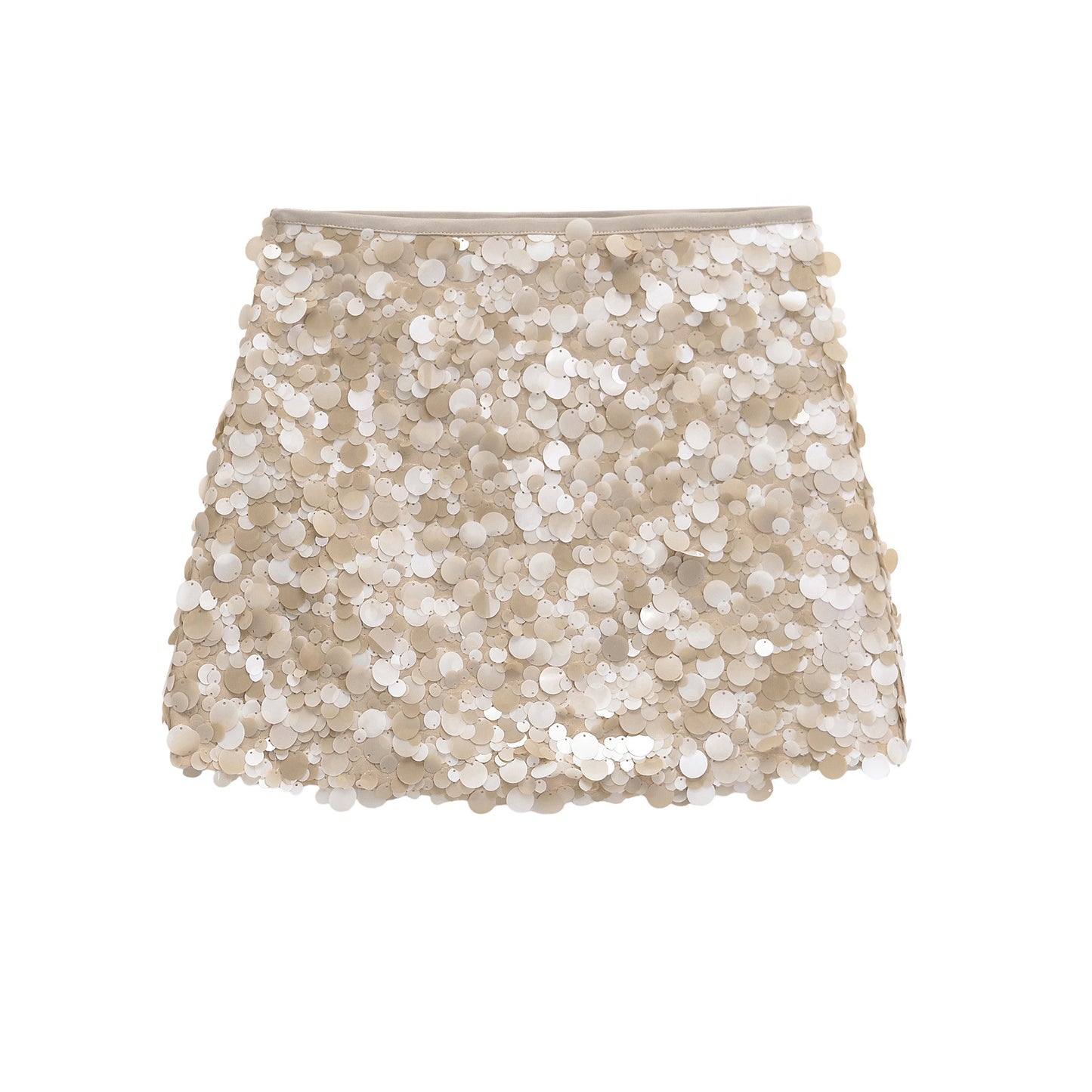 Glitter mini skirt