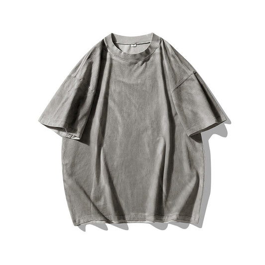 Wear and tear casual T-shirts for men and women with short sleeves
