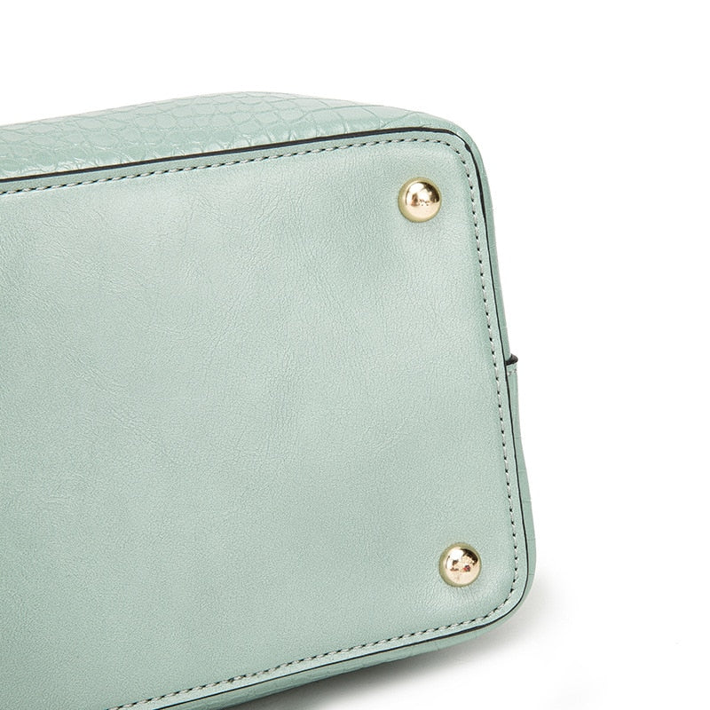 Crocodile messenger bag