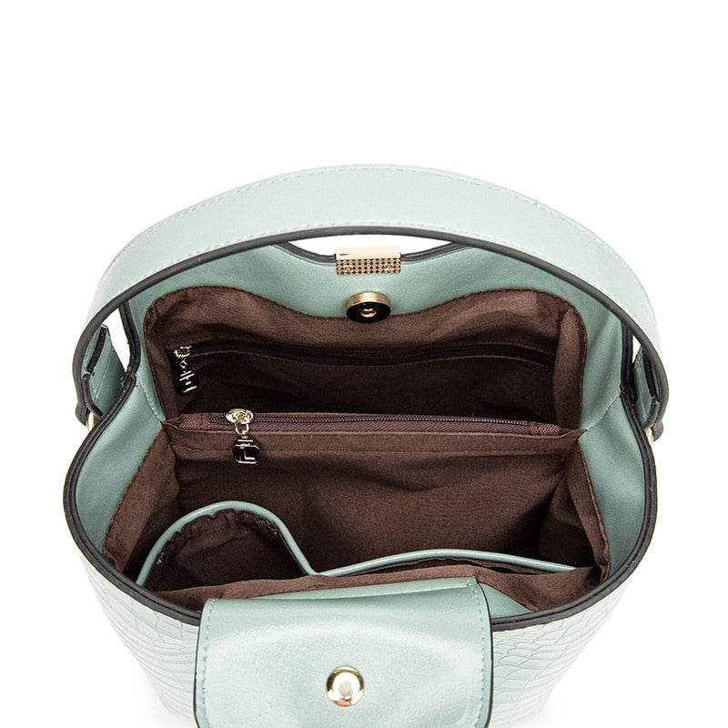 Crocodile messenger bag
