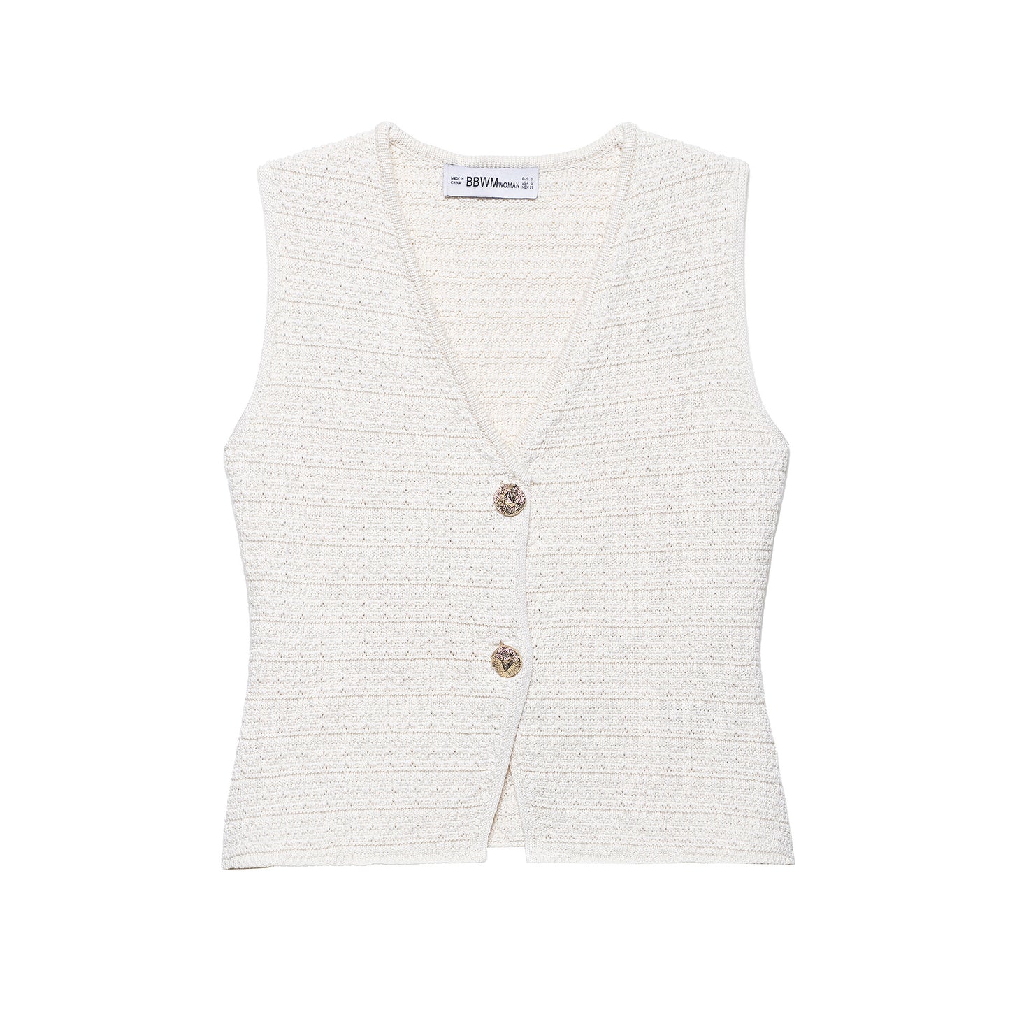 Knitted texture tank top + mini skirt
