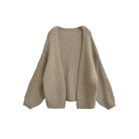Oversized knit cardigan