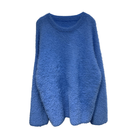 Rabbit hair oversized sweater