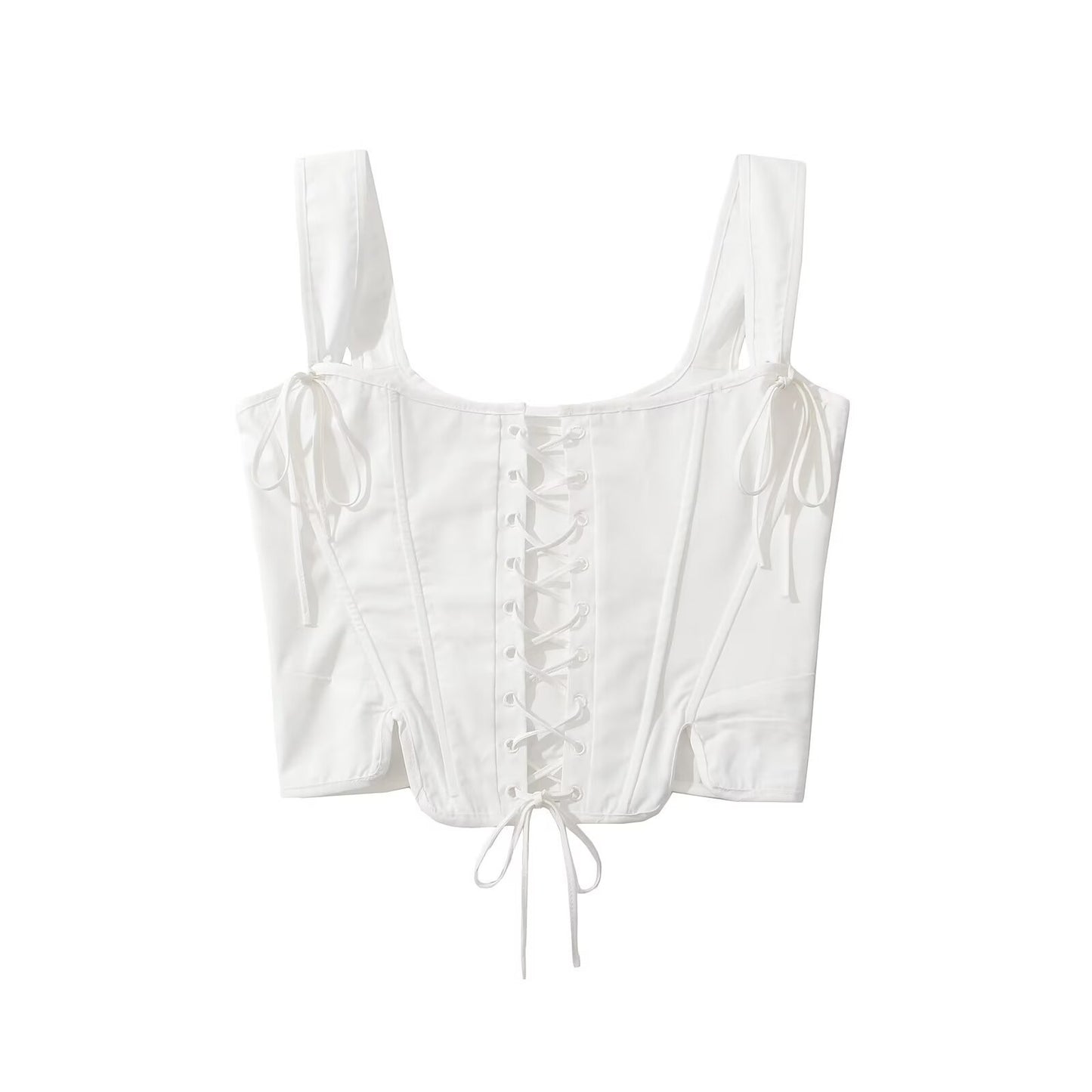 Cross strap camisole vest top