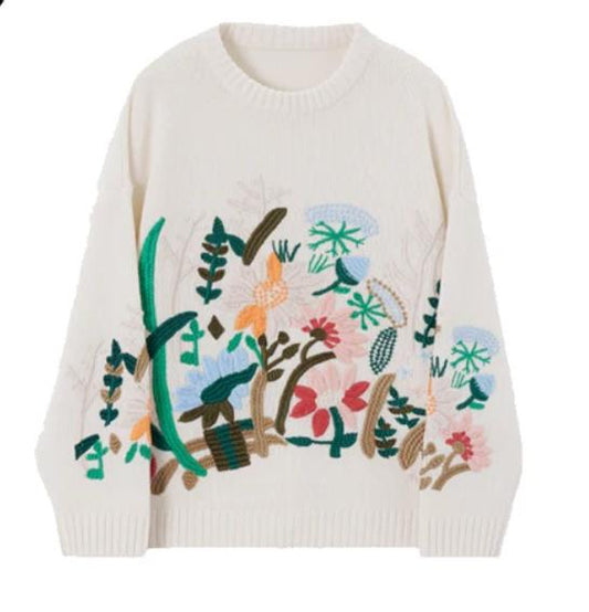 Embroided sweater