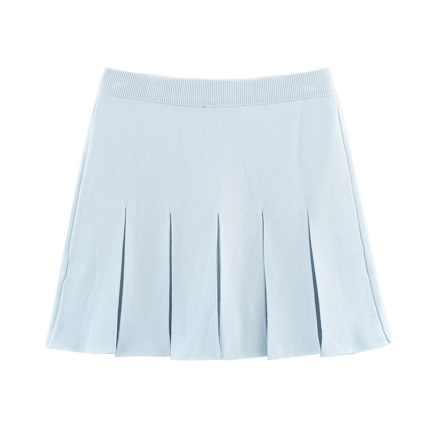 Embellished knitted top + skirt set