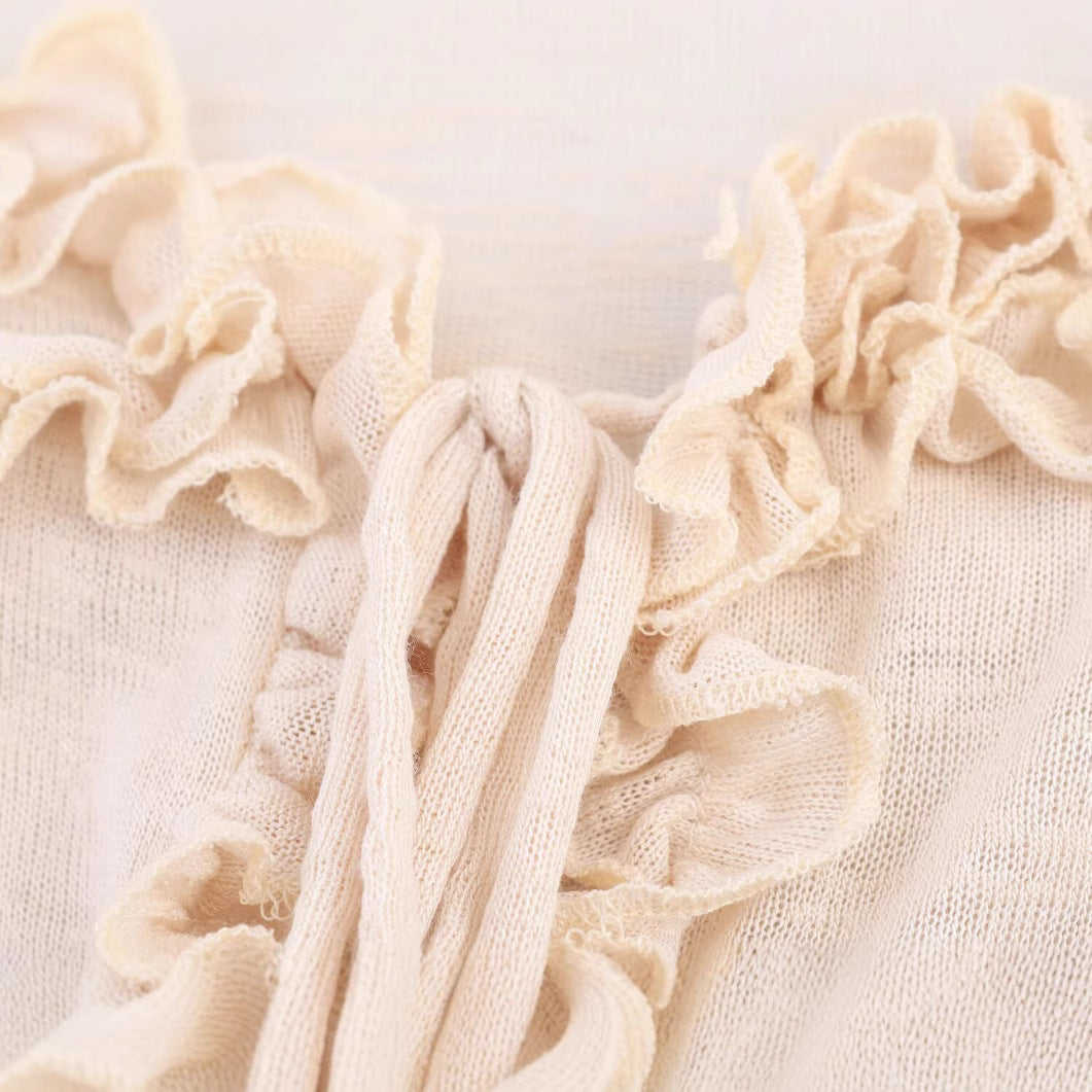 Ruffle pleated camisole tank top strapless