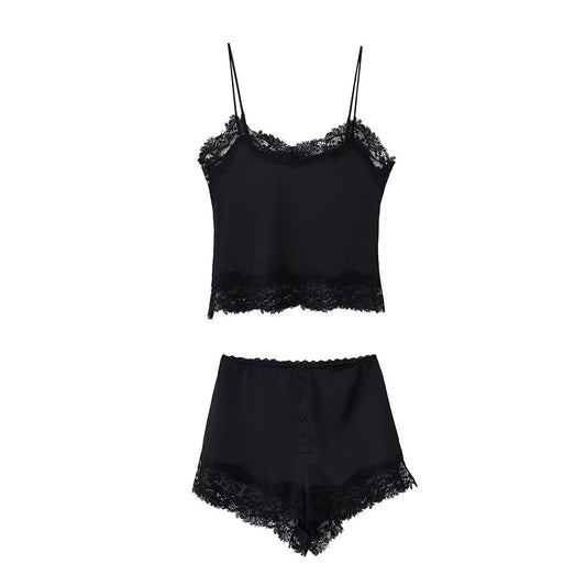 Silk camisole top + shorts