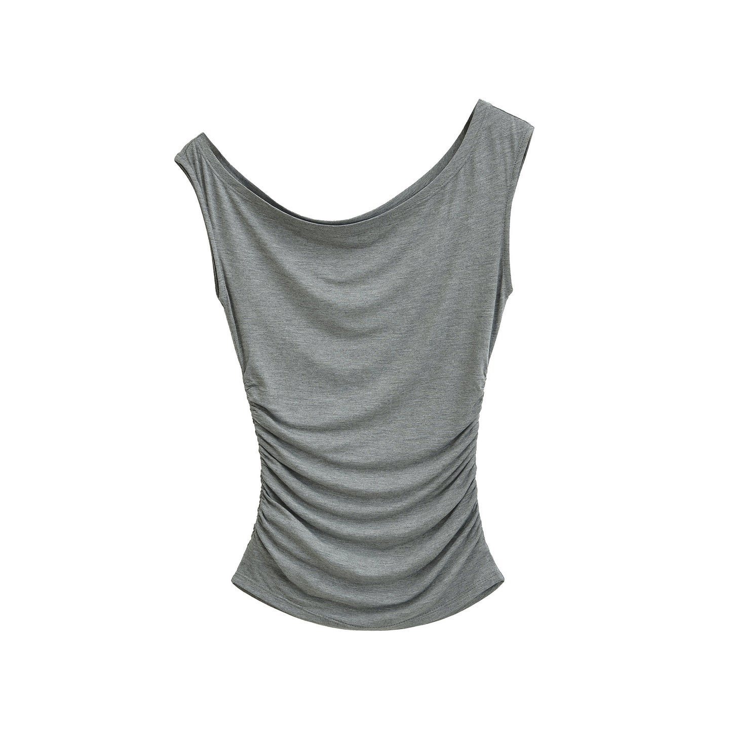 Slant neck T-shirt for women