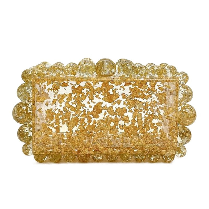 Acrylic box evening clutch