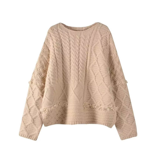 Chic tassel detail sweater