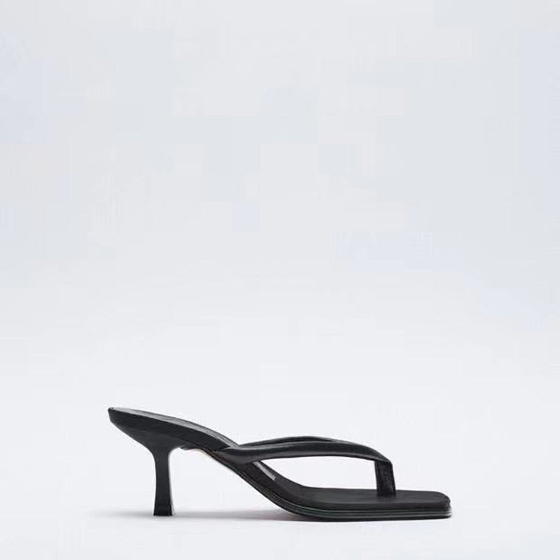 Slender high heels sandals