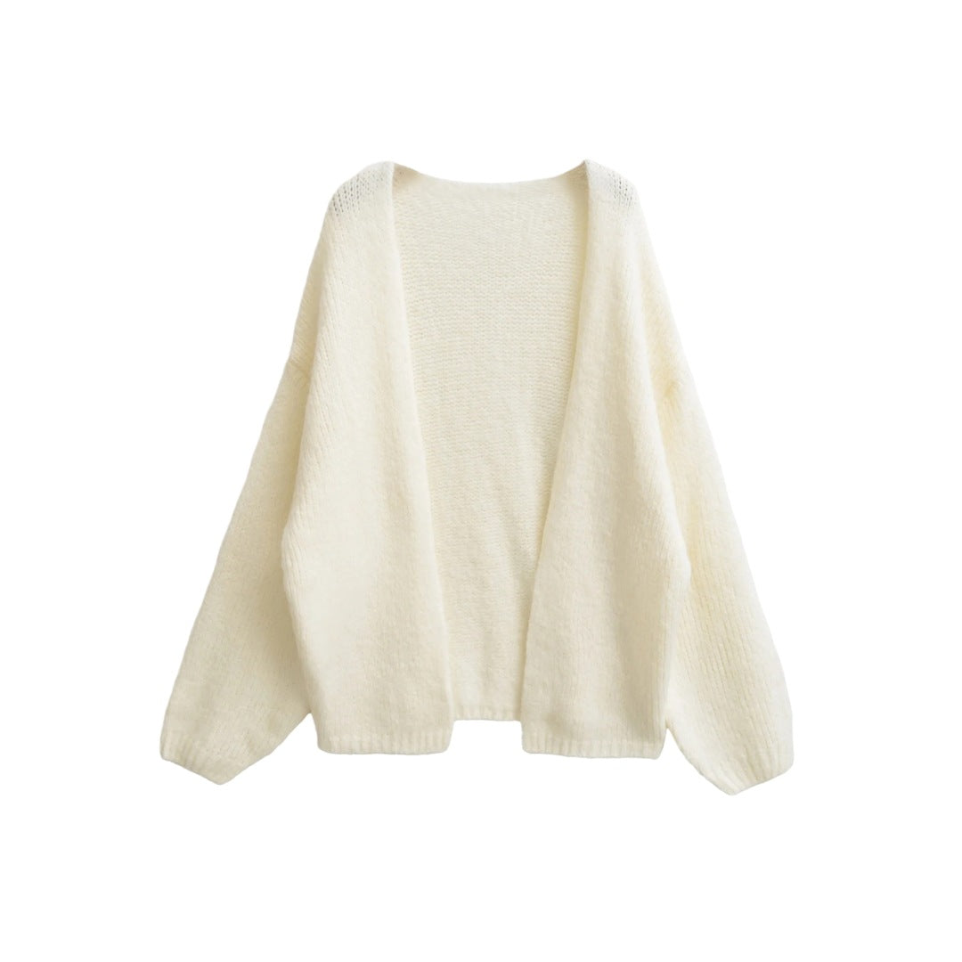 Oversized knit cardigan