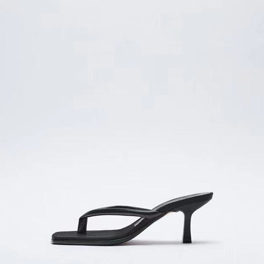 Slender high heels sandals