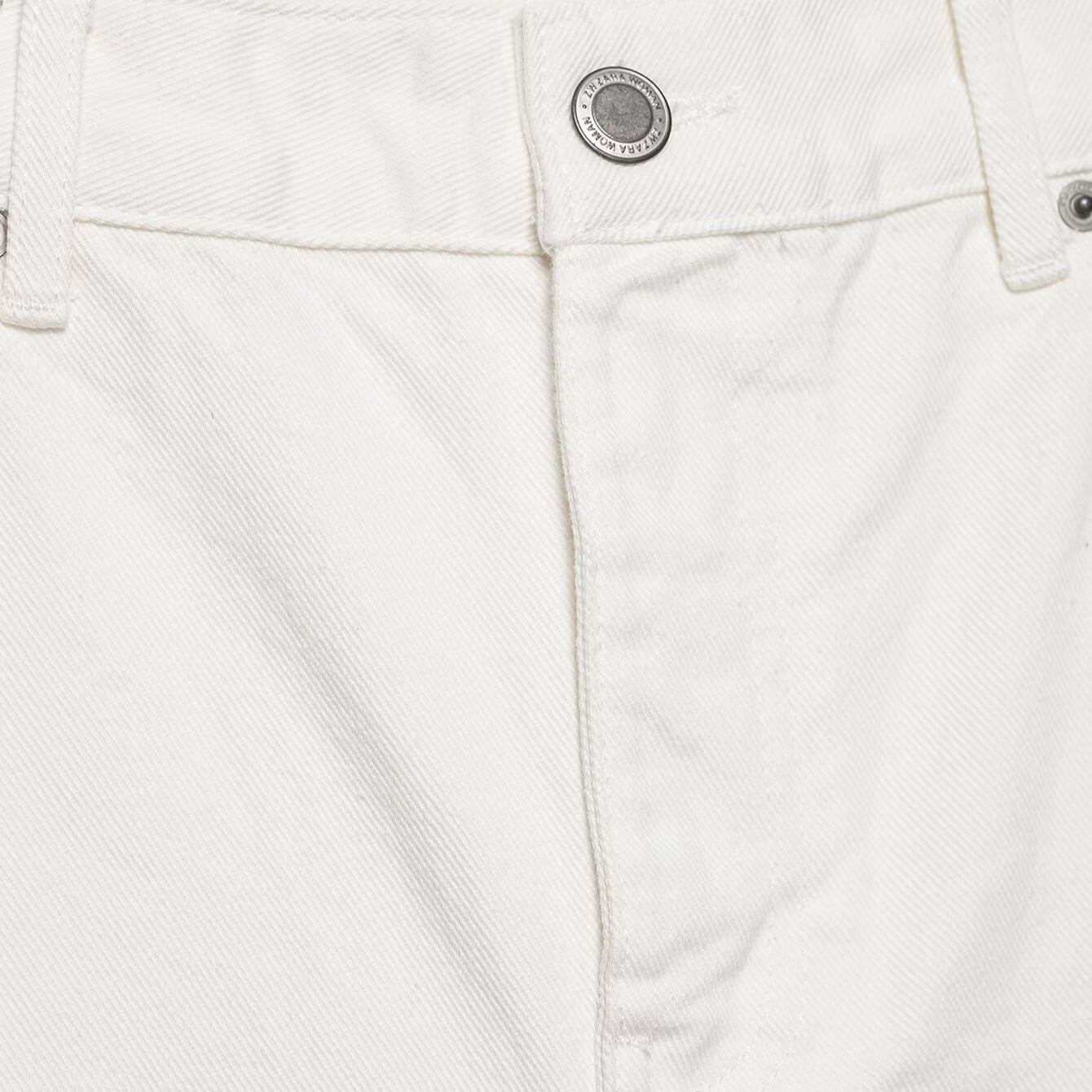 Raw hem denim long shorts