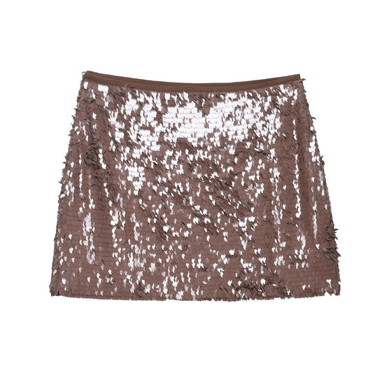 Bead mini skirt