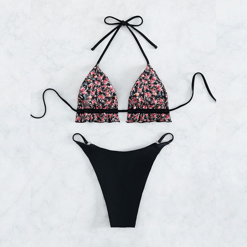 Floral top bikini