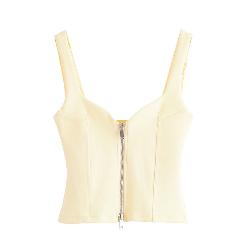 Zipped top + shorts set