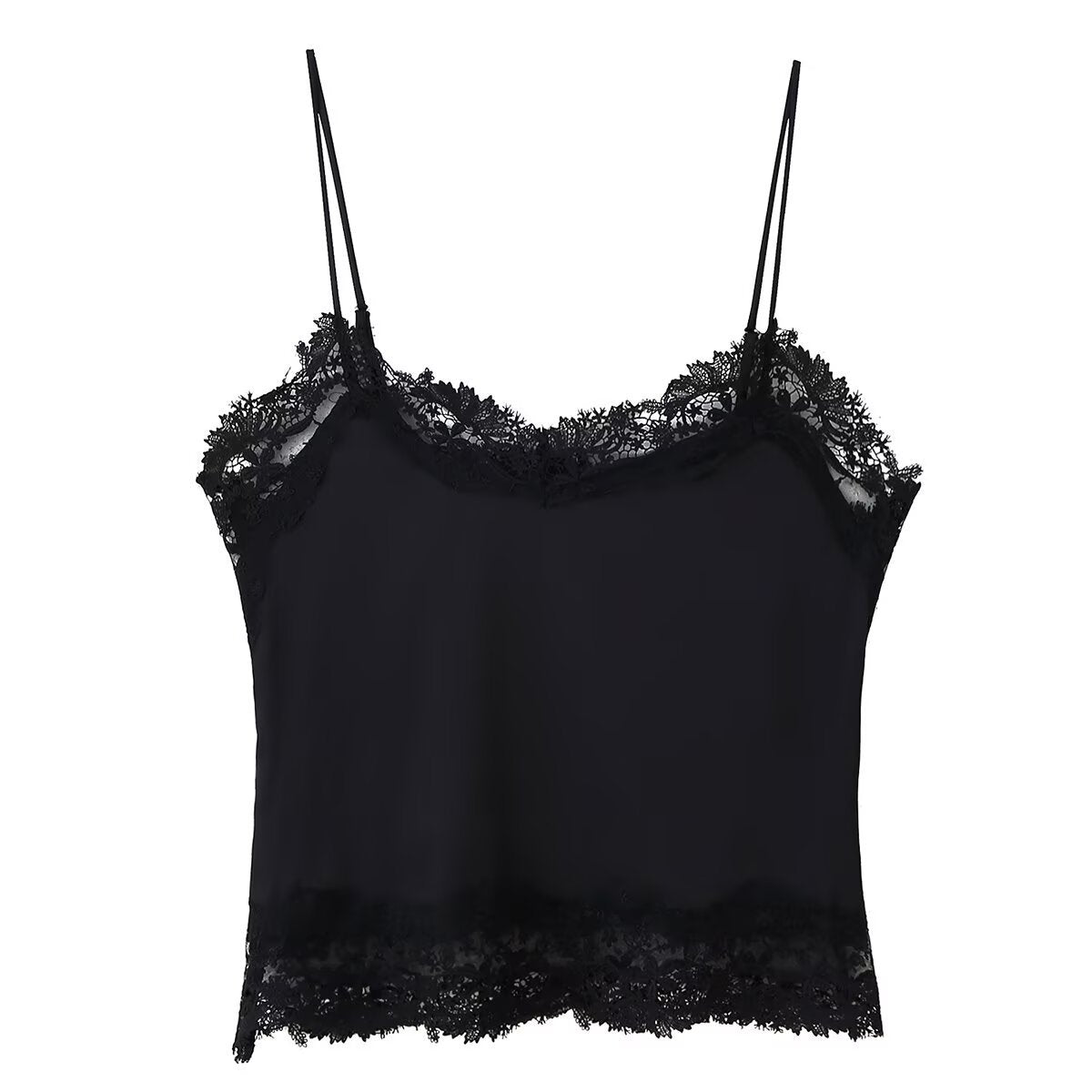 Silk camisole top + shorts