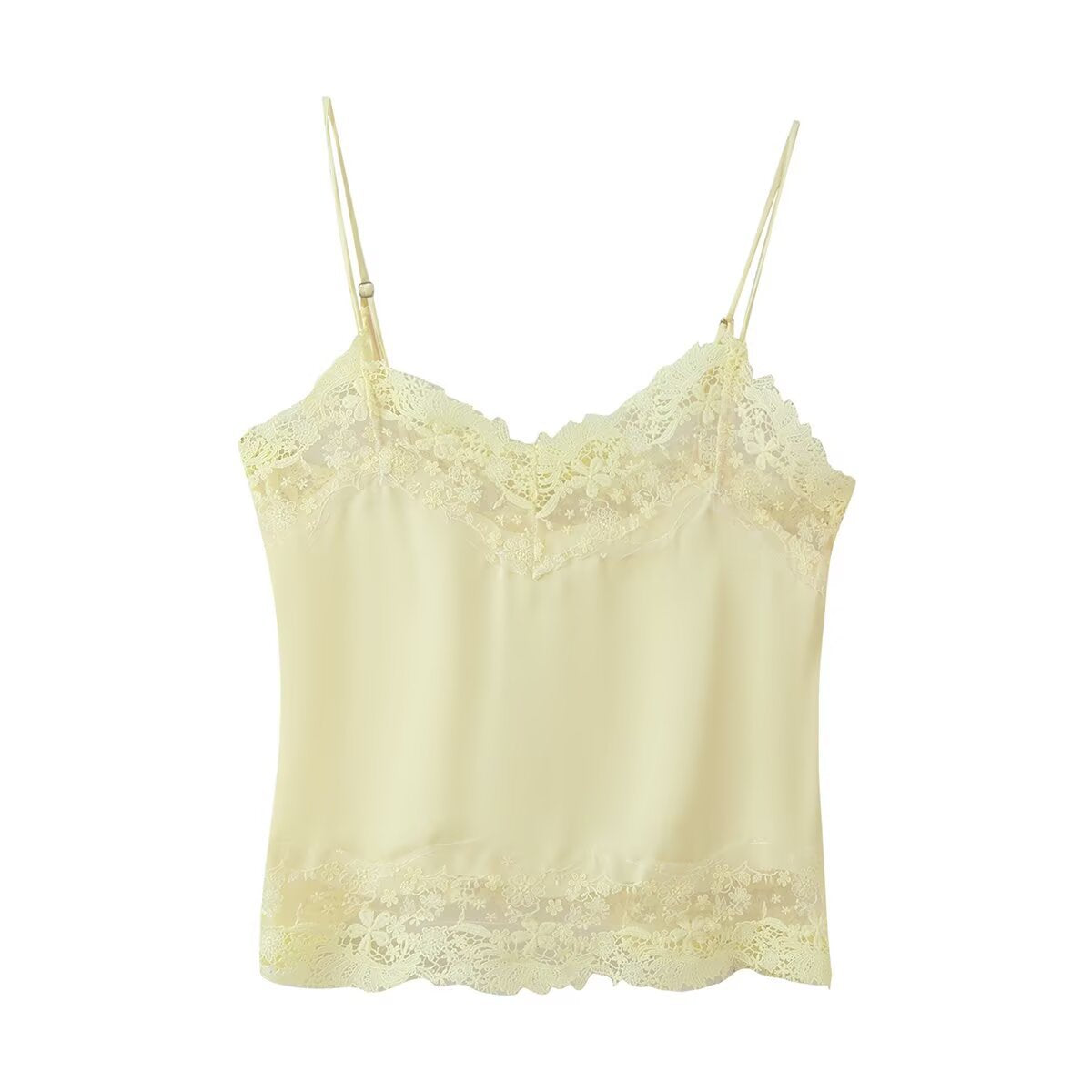 Silk camisole top + shorts