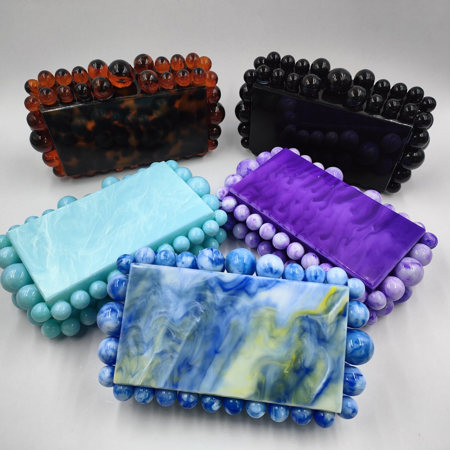Acrylic box evening clutch